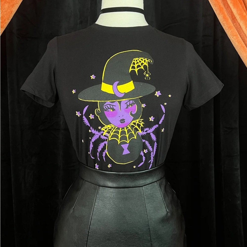 Mischief made spider baby T shirt plus size 3x goth witchy fitted